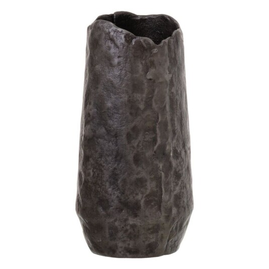 Bigbuy Home Vase Grå Aluminium 14 X 14 X 26 Cm