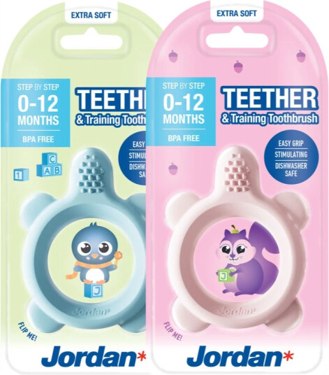 Jordan Step 0 Teether and Training Toothbrush 1 pieces