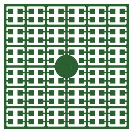 Pixelhobby Midi Perler 244 Lys Julegrønn 2x2mm 144 pixels