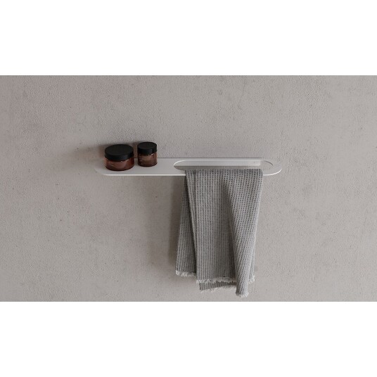 Copenhagen Bath CB 100 Håndkleholder 500 mm med hylle Hvit Matt Copenhagen Bath CB 100 Håndkleholder 500 mm med hylle Hvit Matt