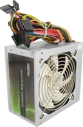 Qoltec ATX 350W Strømforsyning 20+4 pin ATX Grå