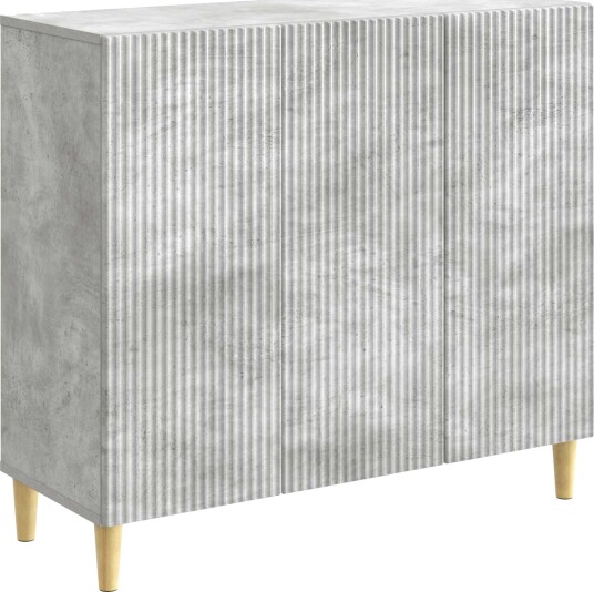 Serviesskap Betonggrå 89 x 34,5 x 80 cm Konstruert tre Serviesskap Betonggrå 89 x 34,5 x 80 cm Konstruert tre