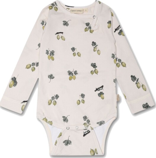 Petit Piao Body L/S Printed Gooseberry (68 / 6 mnd)