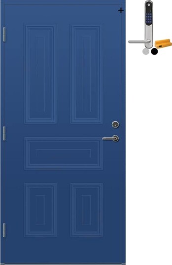 Ytterdør Bygg1 Lista med Yale Doorman Classic Home