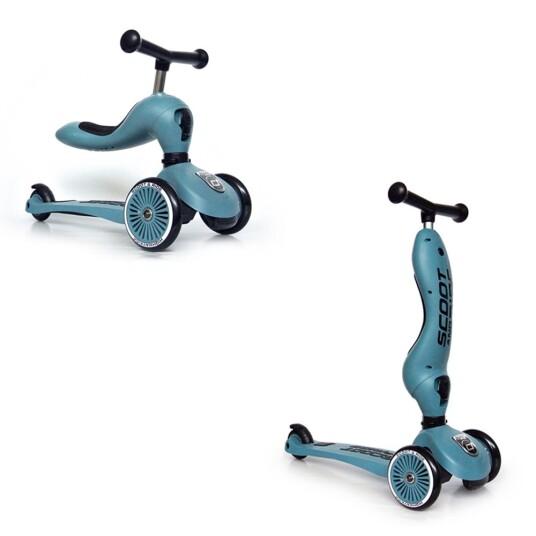 Scoot & Ride Scoot Og Ride Highwaykick 1 2I1 Sparkesykkel Barn Steel