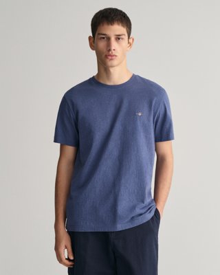 Klassisk t-skjorte i regular-fit DK JEANSBLUE MELANGE XXL Klassisk t-skjorte i regular-fit DK JEANSBLUE MELANGE XXL