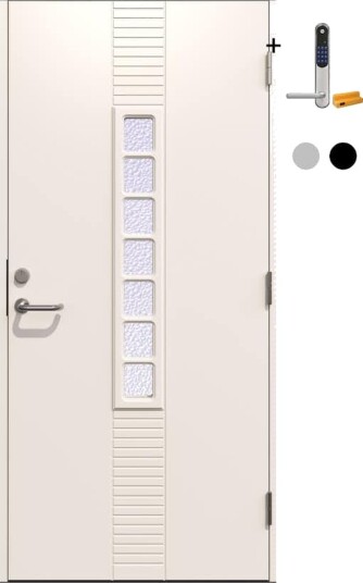 Ytterdør Gilje Andrè med Yale Doorman Classic Home