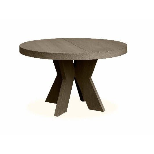 Homefactory Spisebord Cleveland Ø125 inklusive 2x ileggsplater 148610 125XM