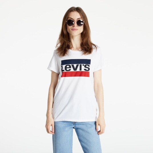 Levi"s® The Perfect Tee Sportswear Log - White - XS