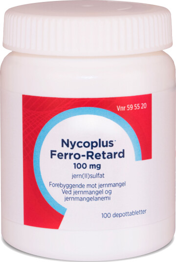 Nycoplus Ferro Retard 100 mg 100 depottabletter