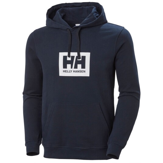 Helly Hansen Herre Genser Box Hoodie Navy Str. M (53289-598)