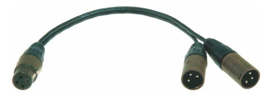 Klotz Pyb5n Mono Y Adapter Xlrf/2xxlrm Med Neutrik Xlr Klotz Pyb5n Mono Y Adapter Xlrf/2xxlrm Med Neutrik Xlr