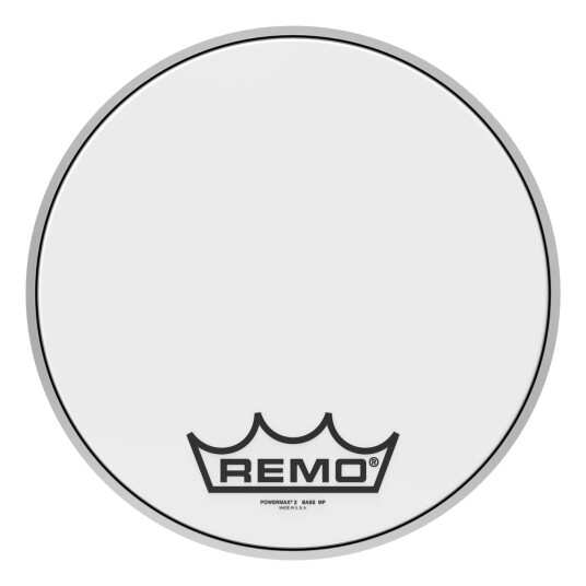 Remo Pm-2014-Mp- Powermax 2 Ultra Hvit Crimplock Bass Drumhead, 14"
