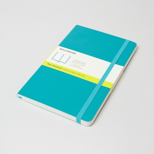 Moleskine Classic, A5 (Softcover), Reef Blue / Plain