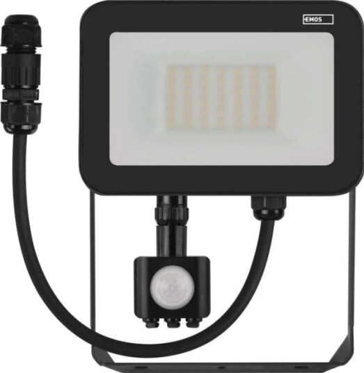 Led Utvendig Lys Emos Profi Pir Zs2732 30W 3300 Lm 4000K Ip65 Bevegelsessensor Pir Svart