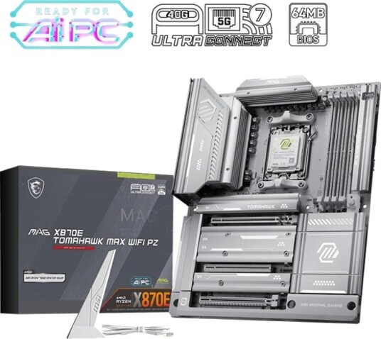 MSI MAG X870E Tomahawk Max ATX Hovedkort med Wi-Fi 7 og DDR5 støtt MSI MAG X870E Tomahawk Max ATX Hovedkort med Wi-Fi 7 og DDR5 støtt