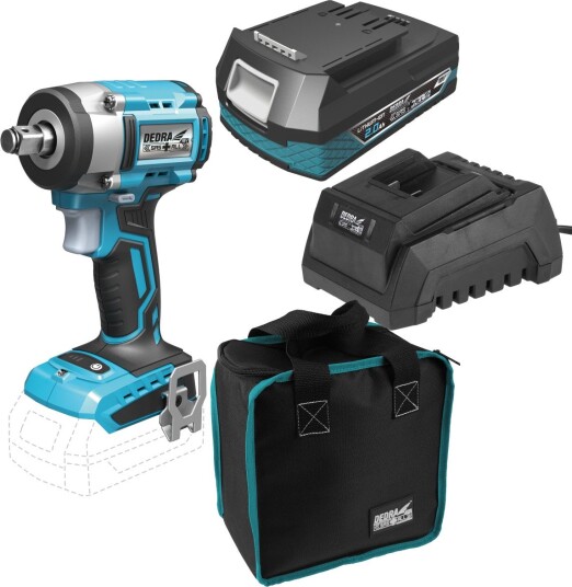 Graphite Verktøysett Energy+ 18 v 6 Deler, Li-Ion Batteri, Lader Svart