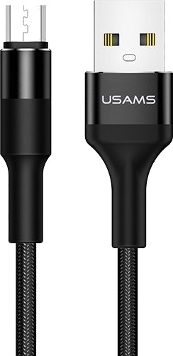 Usb-Kabel Usams Usb-A Til Microusb 1,2 M Svart Sj224usb01