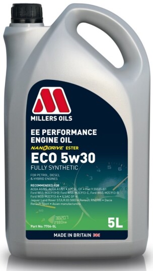Motorolje MILLERS EE PERFORMANCE ECO 5W30 5L Motorolje MILLERS EE PERFORMANCE ECO 5W30 5L