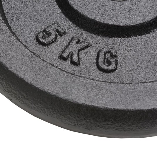vidaXL Vektskiver 4 stk 2x10 kg + 2x5 kg støpejern