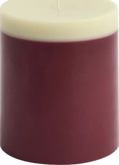 HAY Silo Candle blokklys Bordeaux lime white Ø9,5×11 cm