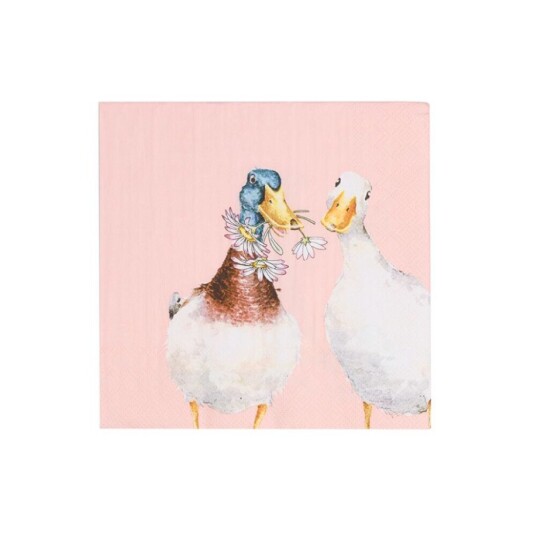 Wrendale servietter Not a Daisy goes by Duck kaff