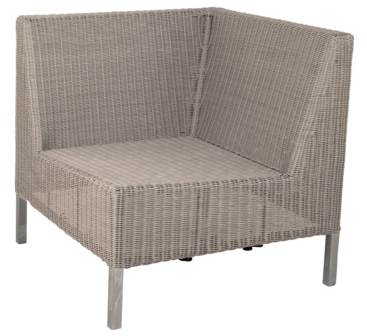 Cane-line Connect hjørne modul Taupe Natur Cane-line Connect hjørne modul Taupe Natur