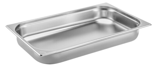 PULSIVA Kantine Basic GN 1/1; Størrelse GN 1/1, 9l, 53x32.5x6.5 cm (LxBxD); Sølvfarge