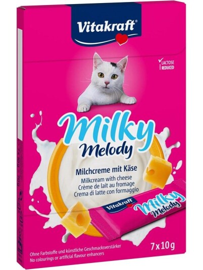 Vitakraft Milky Melody Melkekrem Med Ost 7 Pack X 10G