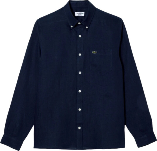 Lacoste Herre Skjorter Blå XL,