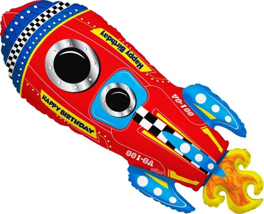 Globos Folieballong Rakett, 71cm 15935-28