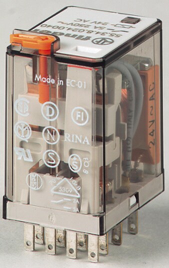 Finder F553490240040 Relé 24V AC Elfordeling & strømforsyning