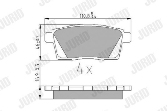 Bremseklosser JURID 572644J Bremseklosser JURID 572644J