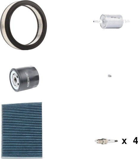 Servicepakke RIDEX 4682P5972