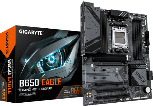 Gigabyte B650 Eagle Hovedkort ATX med AMD Sokkel AM5 og DDR5-støtte