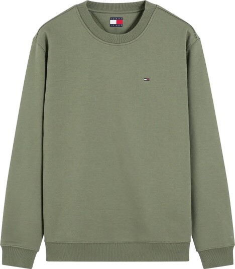 Tommy Jeans Tjm Reg S Flag Crew Ext Khaki green L