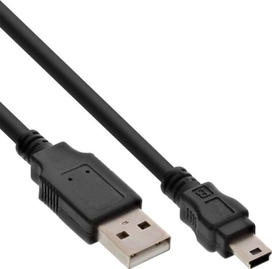 Inline 33107J 0,3 M Usb A Mini Usb B Usb 2.0 Svart