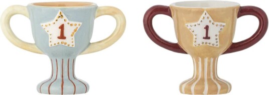 Bloomingville Trophy eggeglass 2-deler Blå