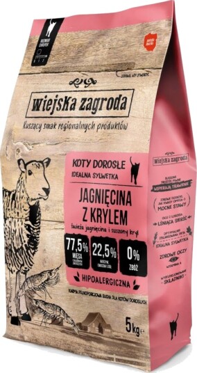 Wiejska Zagroda Kitten Lam Krill Tørrfôr 5 kg