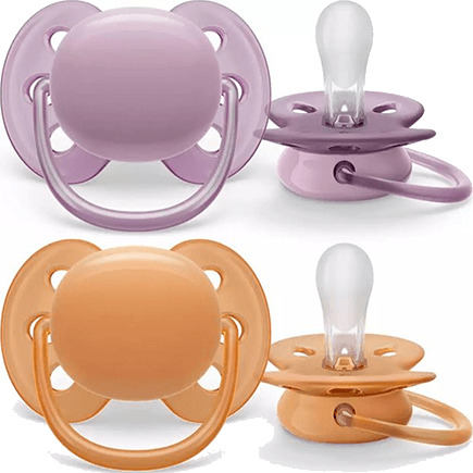 Phillips Avent  Ultra Soft  Narresmokk  6-18mnd  Yellow Purple