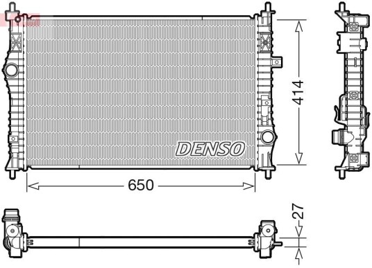Radiator DENSO DRM21104 Radiator DENSO DRM21104