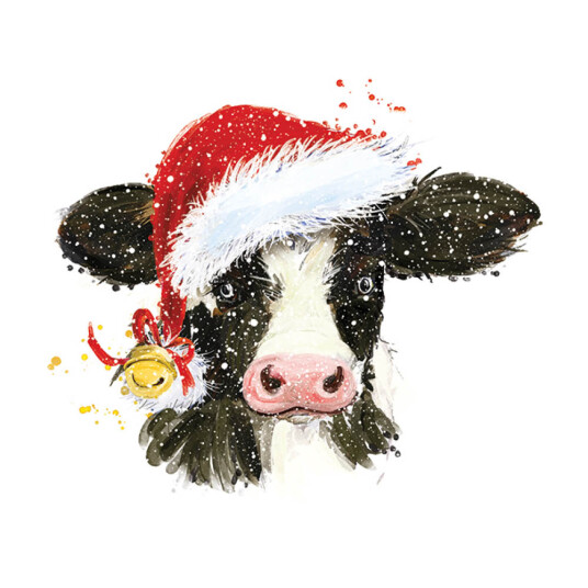 Ambiente Serviett 33x33 cm 20 stk Christmas Cow Bell