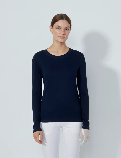 Daily Sports Ancona Ls Round Neck - Navy - XS Daily Sports Ancona Ls Round Neck - Navy - XS