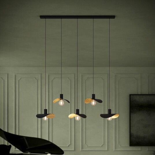 Hengelampe Stars of Light Saceda dimmbar Svart Spisestue Metall Moderne 29 Svart