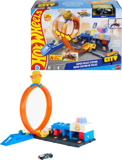 Hot Wheels Hw City Super Police Station - Multi/patterned - ONE SIZE