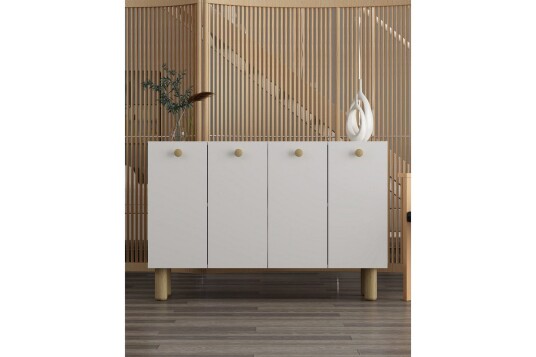 Bohem Konsollbord 120 cm Hvit/Brun