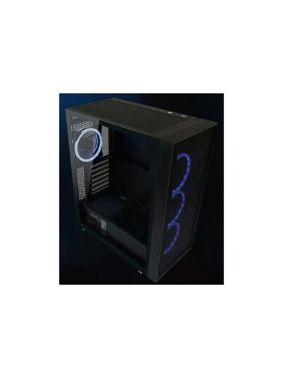 LC Power Black_Wanderer_X Midi Tower Kabinett med Herdet Glass Svart LC Power Black_Wanderer_X Midi Tower Kabinett med Herdet Glass Svart