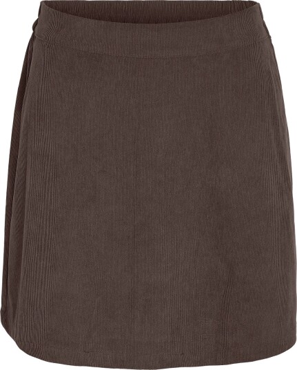NOISY MAY Nmcaron Mw Corduroy Elastic Skirt   Brown   XS