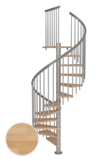 Dolle Montreal Spiral Bøk Oljet Pearl Grey Classic4 14T Ø140