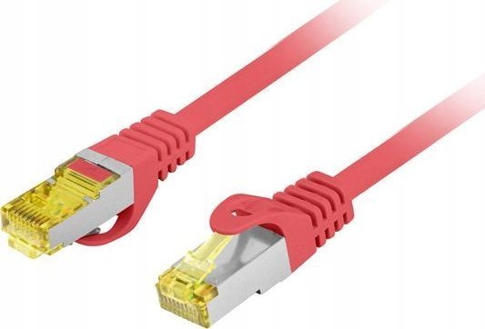 Patchcord Lanberg S/Ftp Kat.6A 3M Lszh Cu Fluke Passert Rødt